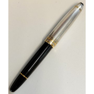 Montblanc SOLITAIRE 146 Doué Argento 925 PENNA STILOGRAFICA Fountain Pen PLUME