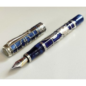 MONTEGRAPPA Euro 2002 Lim. Edition PENNA STILOGRAFICA Argento 925 FOUNTAIN PEN