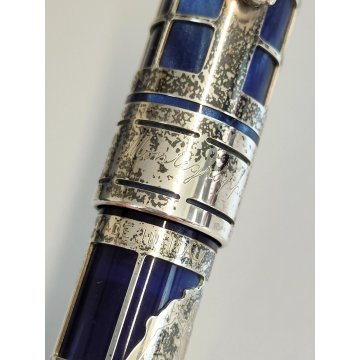 MONTEGRAPPA Euro 2002 Lim. Edition PENNA STILOGRAFICA Argento 925 FOUNTAIN PEN