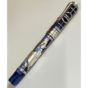 MONTEGRAPPA Euro 2002 Lim. Edition PENNA STILOGRAFICA Argento 925 FOUNTAIN PEN