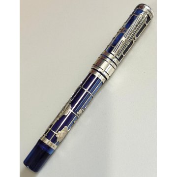 MONTEGRAPPA Euro 2002 Lim. Edition PENNA STILOGRAFICA Argento 925 FOUNTAIN PEN