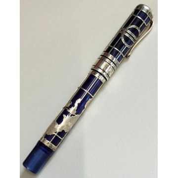 MONTEGRAPPA Euro 2002 Lim. Edition PENNA STILOGRAFICA Argento 925 FOUNTAIN PEN