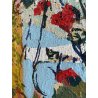 GRANDE QUADRO OLIO TELA  Cascella "Portofino" POLIMATERICO MARINA PAESAGGIO 1980