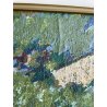 GRANDE QUADRO OLIO TELA  Cascella "Portofino" POLIMATERICO MARINA PAESAGGIO 1980