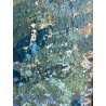 GRANDE QUADRO OLIO TELA  Cascella "Portofino" POLIMATERICO MARINA PAESAGGIO 1980