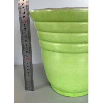 ANTICO VASO CACHE POT PORTAVASO CERAMICA DESIGN Giovanni Petucco VERDE '50