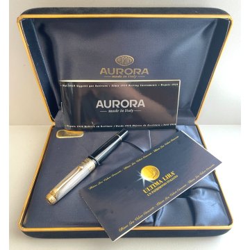 PENNA STILOGRAFICA AURORA ULTIMA LIRA EDIZIONE LIMITATA BOX FOUNTAIN PEN ITALY