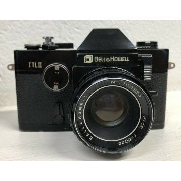 ANTICA MACCHINA FOTOGRAFICA BELL E HOWELL TTL 2 ORIGINALE VINTAGE NERO EPOCA OLD