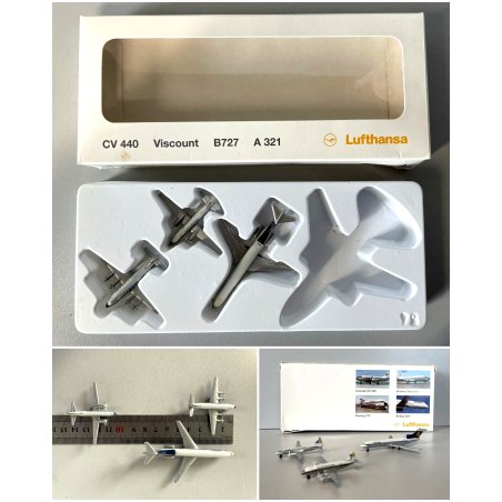 Lotto 3 AEROMODELLO Lufthansa Air CV440 Viscount A321 Schabak Model 1:600