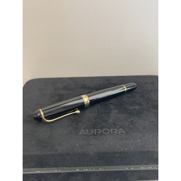 PENNA STILOGRAFICA AURORA 88 BIG BOX FOUNTAIN PEN ITALY SCATOLA BROCHURE ORO 14K