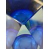 VASO MURANO VETRO SOMMERSO A. Mandruzzato BLU COBALTO SFACCETTATO VINTAGE '50