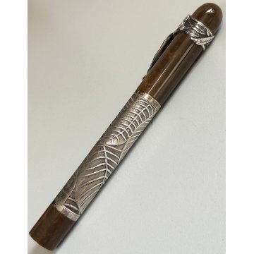 MONTEGRAPPA Cigar Lim. Edition PENNA STILOGRAFICA Argento 925 FOUNTAIN PEN box