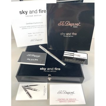 PENNA STILOGRAFICA S.T DUPONT SKY AND FIRE EDIZIONE LIMITATA FOUNTAIN PEN BOX