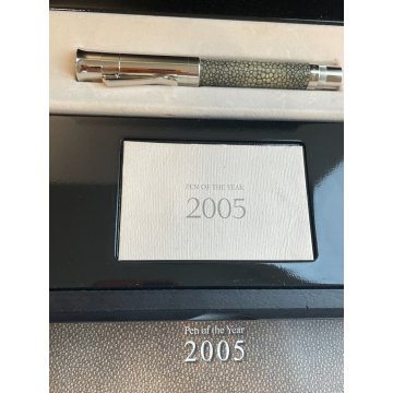 PENNA STILOGRAFICA GRAF VON FABER CASTELL 2005 FOUNTAIN PEN Galuchat oliva box