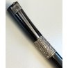 WATERMAN Serenite PENNA STILOGRAFICA Vintage Fountain Pen NERO ARGENTO plume BOX