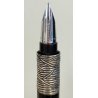 WATERMAN Serenite PENNA STILOGRAFICA Vintage Fountain Pen NERO ARGENTO plume BOX