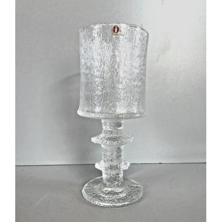 CALICE BIRRA VINTAGE DESIGN SCANDINAVO Timo Sarpaneva PER Littala JAR 20cm/h 70s