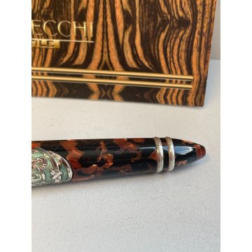 PENNA STILOGRAFICA VALLECCHI VOYAGE ARGENTO EDIZIONE LIMITATA FOUNTAIN PEN