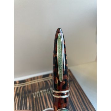 PENNA STILOGRAFICA VALLECCHI VOYAGE ARGENTO EDIZIONE LIMITATA FOUNTAIN PEN