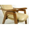ANTICA POLTRONA RECLINABILE ARMCHAIR FAUTEUIL LEGNO ECOPELLE 1960/70 OLD 