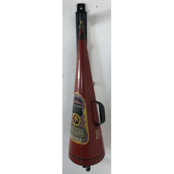 ANTICO ESTINTORE A MANO MINIMAX DIPINTO SMALTATO VINTAGE MURO FERRO EPOCA OLD 