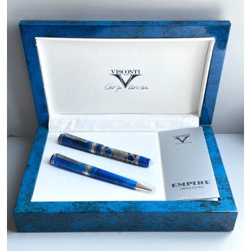 PARURE PENNA STILOGRAFICA SFERA VISCONTI EMPIRE EDIZIONE LIMITATA BOX PEN ROLL