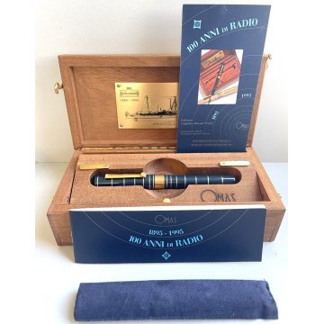 PENNA STILOGRAFICA OMAS MARCONI 100 ANNI DI RADIO FOUNTAIN PEN EDIZIONE LIMITATA