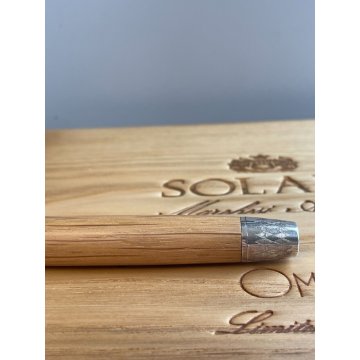 PENNA STILOGRAFICA OMAS SOLAIA LEGNO BOX ARGENTO FOUNTAIN PEN EDIZIONE LIMITATA