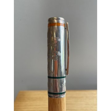 PENNA STILOGRAFICA OMAS SOLAIA LEGNO BOX ARGENTO FOUNTAIN PEN EDIZIONE LIMITATA