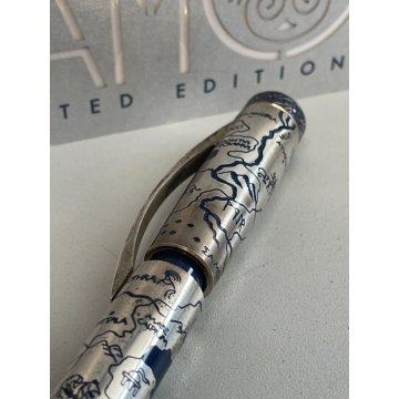 PENNA STILOGRAFICA OMAS SAMO ARGENTO FOUNTAIN PEN EDIZIONE LIMITATA BROCHURE