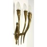 APPLIQUE OTTONE DORATO GIO PONTI DESIGN ANNI 50 LAMPADE PARETE MADE IN ITALY OLD