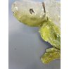 SCULTURA ZOOMORFA CERAMICA Carla Tolomeo TARTARUGA ZOO FANTASTICO SMALTO GIALLO