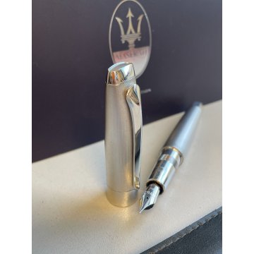 PENNA STILOGRAFICA OMAS MASERATI ARGENTO 925 FOUNTAIN PEN EDIZIONE LIMITATA