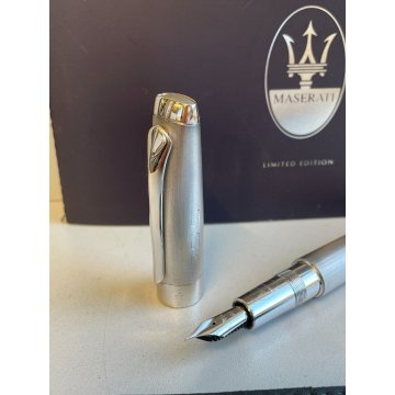 PENNA STILOGRAFICA OMAS MASERATI ARGENTO 925 FOUNTAIN PEN EDIZIONE LIMITATA