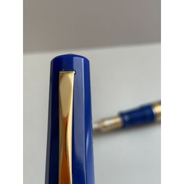 PENNA STILOGRAFICA OMAS EUROPA FOUNTAIN PEN PENNINO ORO 18K lim. edition blu