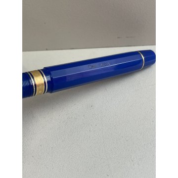 PENNA STILOGRAFICA OMAS EUROPA FOUNTAIN PEN PENNINO ORO 18K lim. edition blu