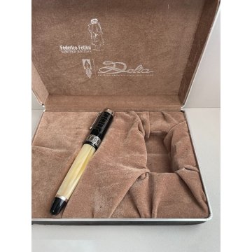 PENNA STILOGRAFICA DELTA FEDERICO FELLINI EDIZIONE LIMITATA ARGENTO 925 ORO 18K