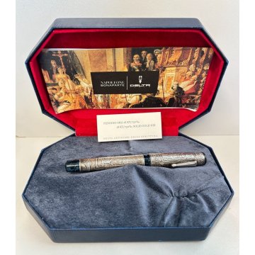 PENNA STILOGRAFICA DELTA NAPOLEONE BONAPARTE EDIZIONE LIMITATA ARGENTO 925 BOX