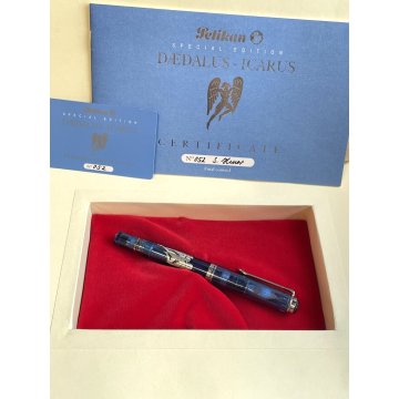 PENNA STILOGRAFICA PELIKAN DEADALUS-ICARUS M800 EDIZIONE LIMITATA ARGENTO 925