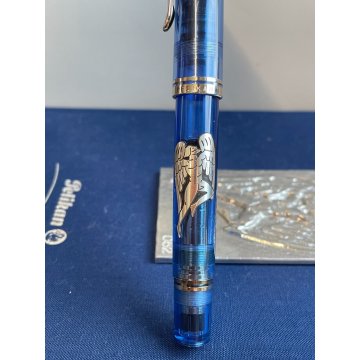 PENNA STILOGRAFICA PELIKAN DEADALUS-ICARUS M800 EDIZIONE LIMITATA ARGENTO 925