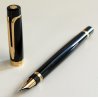 WATERMAN Liaison NERO ORO nib 18k PENNA STILOGRAFICA Vintage Fountain Pen BOX