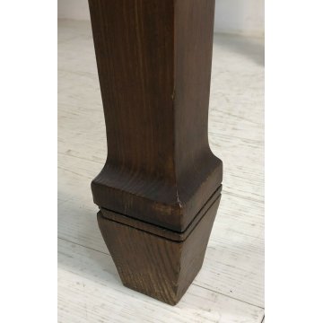 ANTICO TAVOLO 2 CASSETTI 900 ABETE MASSELLO GAMBA QUADRATA PRANZO RIUNIONI OLD