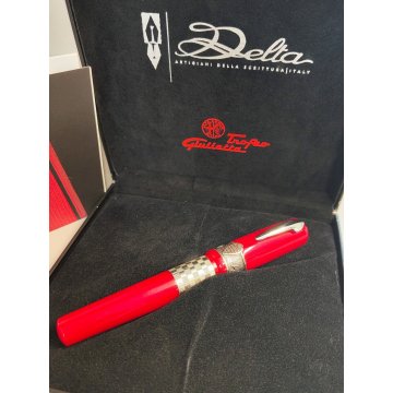 Delta GIULIETTA Lim. Edition PENNA STILOGRAFICA Rosso Argento 925 ALFA ROMEO box