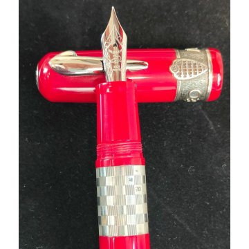 Delta GIULIETTA Lim. Edition PENNA STILOGRAFICA Rosso Argento 925 ALFA ROMEO box