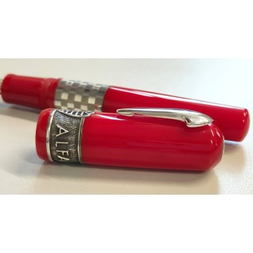 Delta GIULIETTA Lim. Edition PENNA STILOGRAFICA Rosso Argento 925 ALFA ROMEO box