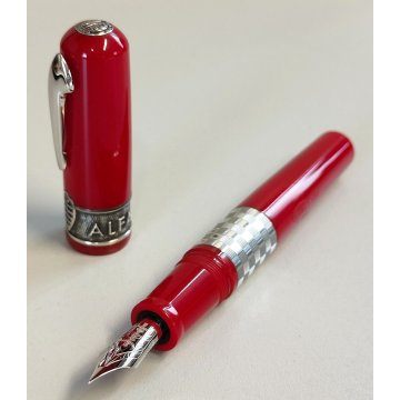 Delta GIULIETTA Lim. Edition PENNA STILOGRAFICA Rosso Argento 925 ALFA ROMEO box