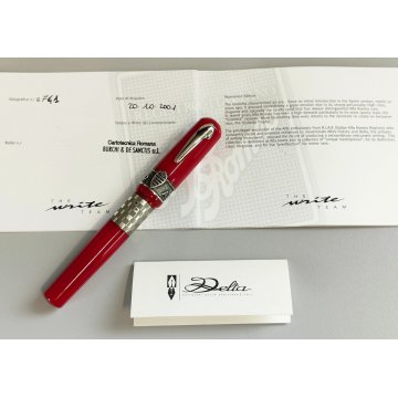 Delta GIULIETTA Lim. Edition PENNA STILOGRAFICA Rosso Argento 925 ALFA ROMEO box