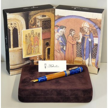 Delta CORONA de ARAGON Lim. Edition PENNA STILOGRAFICA Vermeil Fountain Pen box