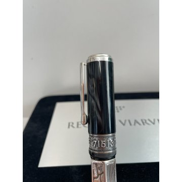 PENNA STILOGRAFICA DELTA REGINA VIARUM EDIZIONE LIMITATA ARGENTO 925 ORO 18K