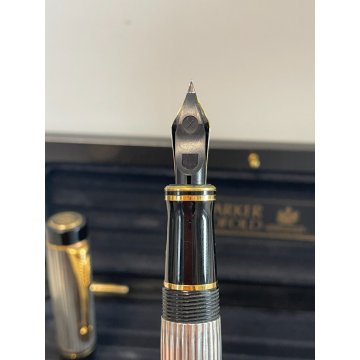 PENNA STILOGRAFICA PARKER DUOFOLD GODRON ARGENTO 925 SILVER BOX SERIE 1991